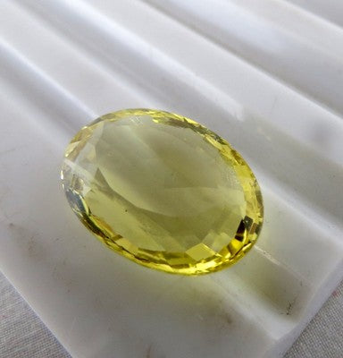 Certified Natural Yellow Aquamarine Heliodor 12.79ct Oval Ring Pendant Silver