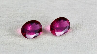 Certified Natural Pink Tourmaline Oval Pair 10.60 Ct Loose Gemstone Earrings