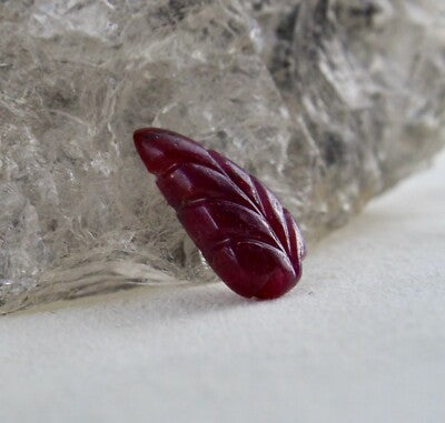 Certified Natural Ruby Carved Leaves 113.25ct 55 Pcs Gemstone Lot Jewelry Design