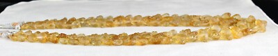 Certified Natural Citrine Heart Beads 552ct Yellow Gemstone Vintage Necklace