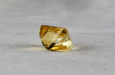 Natural Yellow Citrine 16x12mm 15.97ct Rectangle Gemstone Pendant Ring