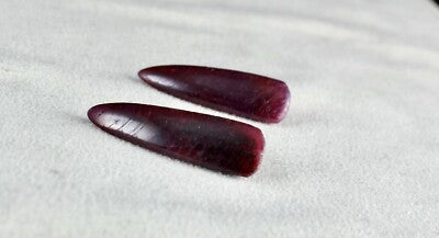 Certified Natural Ruby Cabochon Drops 69.16ct Gemstone Earring Pair For Women