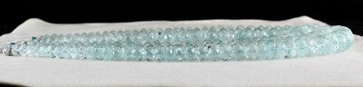 Certified Aquamarine Necklace 3L 1241 Cts Natural Blue Faceted Gemstone Beaded