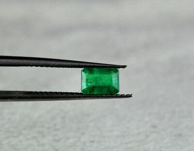 Top Natural Emerald Octagon Cut 6 X 4 Mm 0.66 Ct Gemstone For Ring