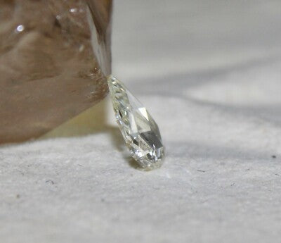 Certified Natural Diamond Rose Cut 1.31ct Pear Shaped Stone For Ring Pendant