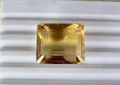 Certified Natural Citrine Gemstone Pendant 152 Ct Golden Topaz 32x28mm Octagon