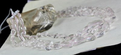 Certified Natural Pink Aquamarine Faceted Tumble Beads 992ct Necklace