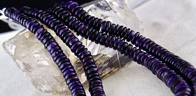 Natural Dark Amethyst Beads 781ct Gemstone Fashion Necklace 2 Line