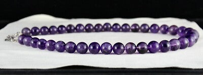 Natural Amethyst 846 Carats Beaded Necklace Big Round Gemstone Strings