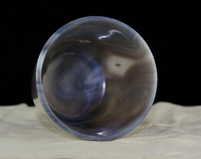 Hand Carved 1474 Ct Natural Chalcedony Gemstone Glass Decor