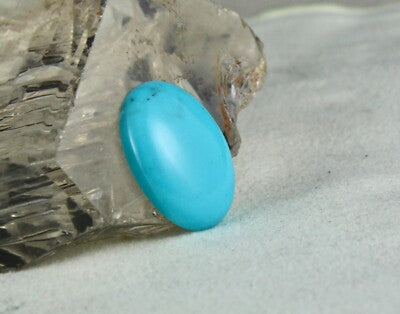 Natural Arizona Turquoise Gemstone Oval Cabochon 14.88ct For Ring/pendant