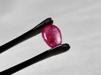 Certified Natural Burmese Ruby Pear Cabochon 4.62ct Gemstone Pair Earring Design