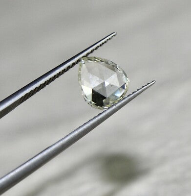 Certified Natural Rose Cut Diamond Pear 1.11ct Loose Stone For Ring Pendant