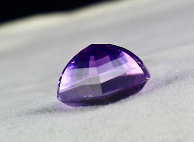 Fancy Cut Natural Amethyst 24.74 Ct Purple Semi Precious Gemstone Ring Pendant
