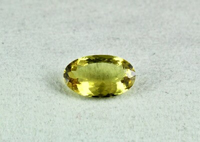 Certified Natural Untreated Yellow Aquamarine Helidor Oval 8.98 Ct Ring Pendant