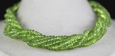 Peridot 553ct Necklace 925 Sterling Silver Carat Weight For Wedding