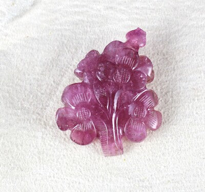 Certified Natural Pinkish Tourmaline Flower 103.90 Ct Old Gemstone Pendant
