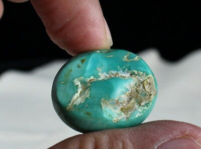 Certified Natural Turquoise 36.90ct 27x23mm Cab Gemstone Ring Pendant Design