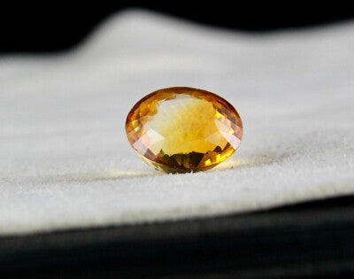 Natural Yellow Citrine Oval 9.31 Ct 14x12mm Loose Gemstone Ring Pendant