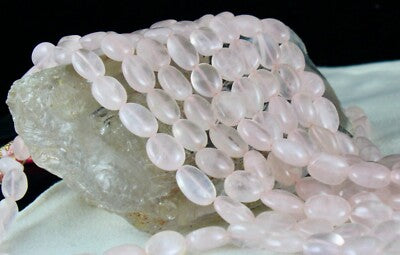 Natural Rose Quartz 1134 Ct Beads Cabochon Fashion Necklace For Women