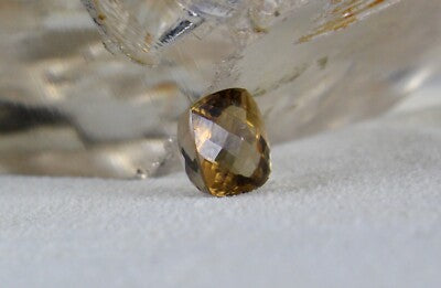Natural Yellow Tourmaline 5.30ct Cushion Fine Cut Gemstone Ring Pendant