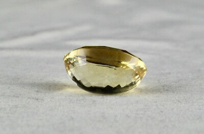 Natural Yellow Citrine 18.87ct Oval Faceted Gemstone Pendant Designing
