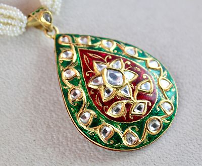 Natural Diamond 250 Ct Teardrop Pendant Necklace 22k Yellow Gold For Women