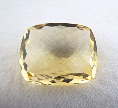 Natural Yellow Citrine Cushion Gem 31ct For Ring Or Pendant