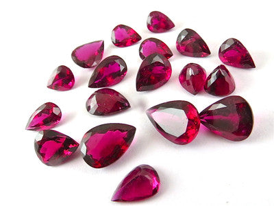 Certified Natural Rubellite Pink Tourmaline Pear Cut 61.20 Ct Loose Gemstone Set