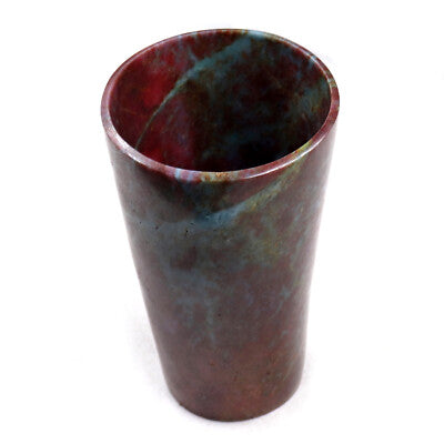 Handmade Natural Ruby 1084 Ct With Kyanite Glass Carved Gemstone Home Decor