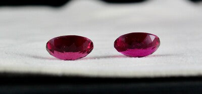 Certified Natural Pink Tourmaline Oval Pair 10.60 Ct Loose Gemstone Earrings