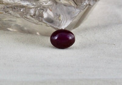 Certified A+top Natural 6 Line Star Ruby Oval Cabochon 11.53 Ct Gem For Ring
