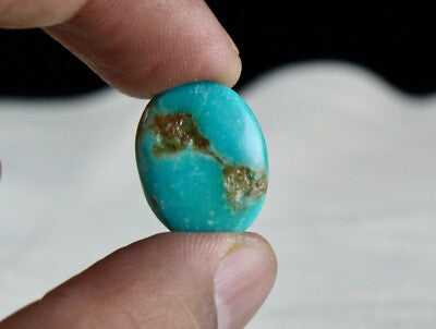 Natural Turquoise 15.90 Ct Oval 20x16 Mm Gemstone Ring Pendant Designing