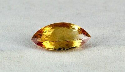 Natural Yellow Citrine 15.87ct Fancy Faceted Gemstone Pendant Designing