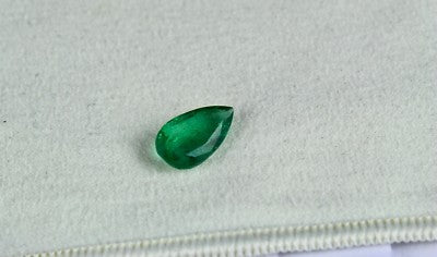 Certified Zambia Natural Emerald 12x7mm 2.42ct Ring Pendant Sterling Silver