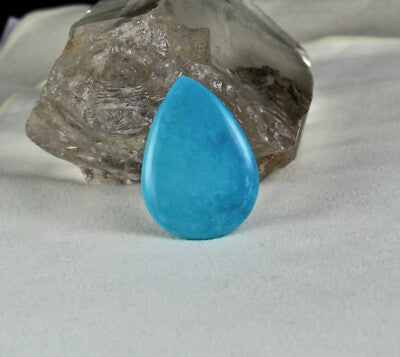 Certified Natural Arizona Turquoise Pear 39.96 Ct Loose Gemstone Pendant