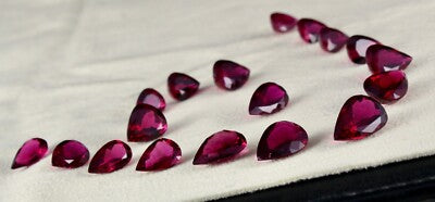 Certified Natural Rubellite Pink Tourmaline Pear Cut 61.20 Ct Loose Gemstone Set