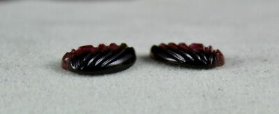 Natural Multi Tourmaline 34.97ct 4 Pcs Carved Gemstone For Earring Design