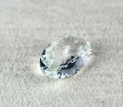 Finest Natural Blue Aquamarine 6.36ct Oval Gemstone For Ring Pendant