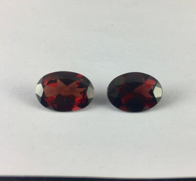 Natural Rhodolite Garnet Oval 11.44ct Pair Finest Gemstone For Earrings
