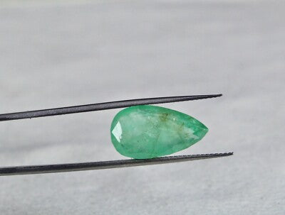 Natural Colombian Emerald Pear & Octagon Cut Loose Gemstones Pendant 12.65 Ct