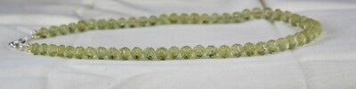 Natural Lemon Quartz Necklace 229ct Semi Precious Gemstone Carved Beads Unique