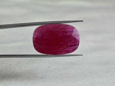 Certified 15x23 Mm Mozambique Ruby 19ct Oval Gemstone Sterling Silver Ring