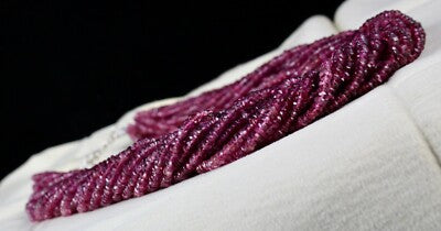 Certified Natural Pink Tourmaline 868ct Beaded Necklace Sterling Silver Clasp