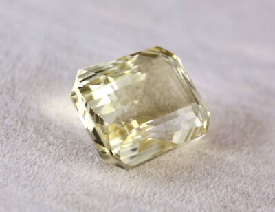 Yellow Citrine Octagon Cut 53.10 Ct Gemstone Pendant Ring Designing