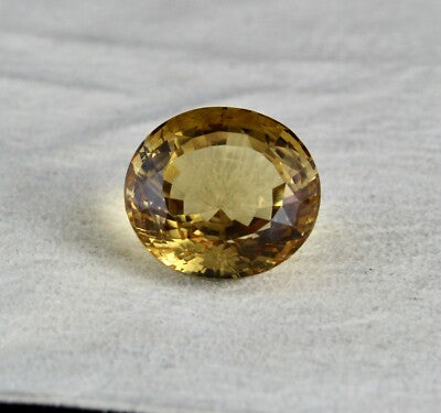 Golden Topaz Citrine Oval 24x22mm 59.33ct Gemstone For Pendant