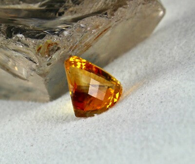 Natural Yellow Citrine Gemstone 13.33ct Fancy Cut Pendant Designing For Women