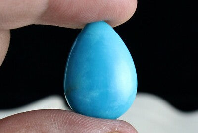 Natural Arizona Turquoise 13.22ct Pear Cabochon Gemstone For Ring Pendant