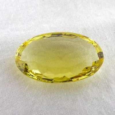 Certified Natural Yellow Aquamarine Heliodor 12.79ct Oval Ring Pendant Silver
