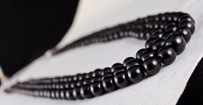 Natural Red Garnet Round Beads Necklace 1451 Ct Gemstone Beaded Fashion Jewelry